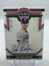 2022 Panini USA Stars & Stripes Cole Kirschsieper Autograph #'d /399