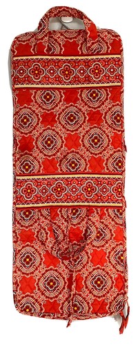 Vera Bradley Bag Travel Collapsible Red Hanging Jewelry Organizer Cosmetic Bag