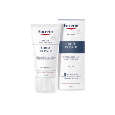 Eucerin UreaRepair Replenishing Face Cream 5% Urea 50ml, Nourishing Day