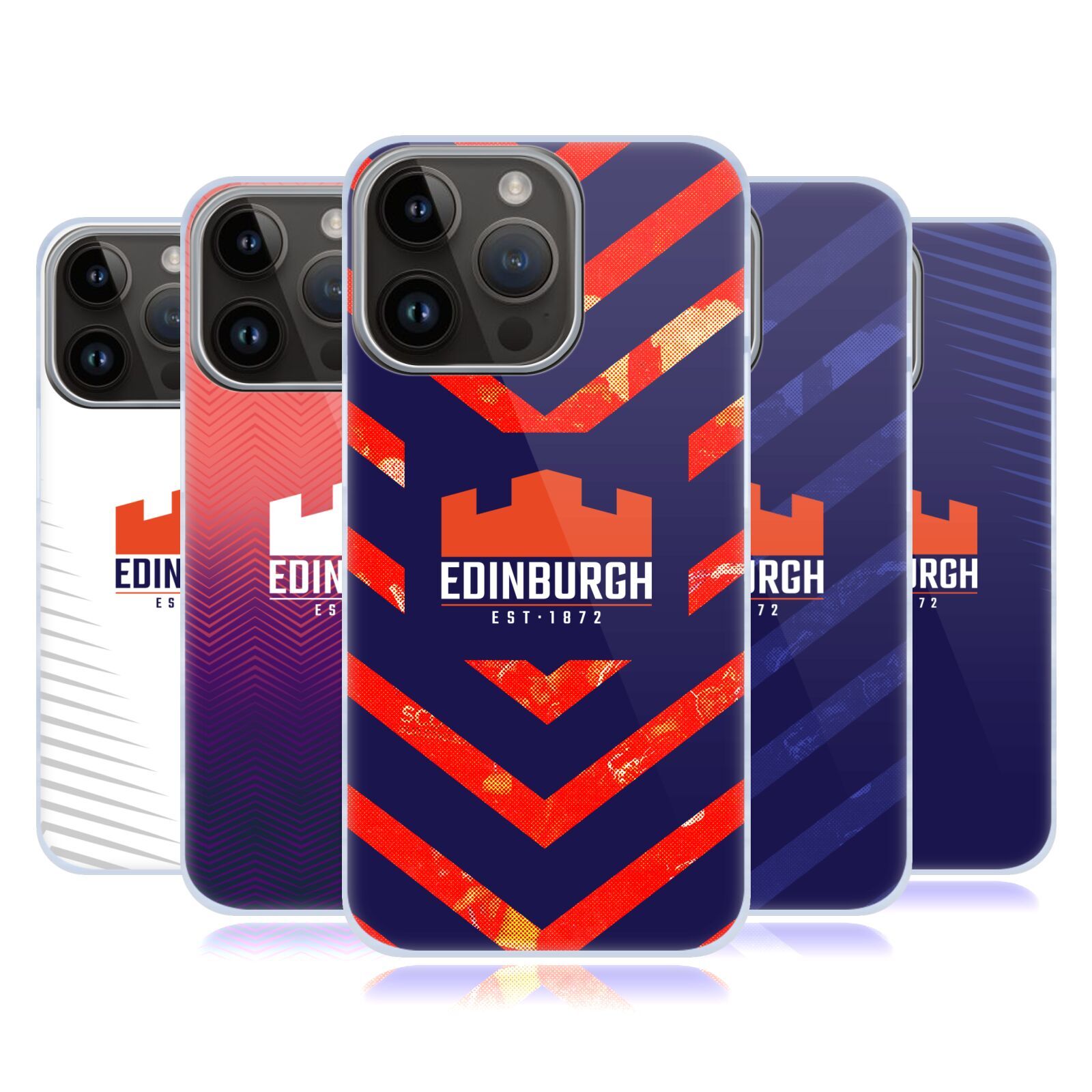 OFFICIAL EDINBURGH RUGBY GRAPHIC ART HARD BACK CASE FOR APPLE iPHONE PHONES