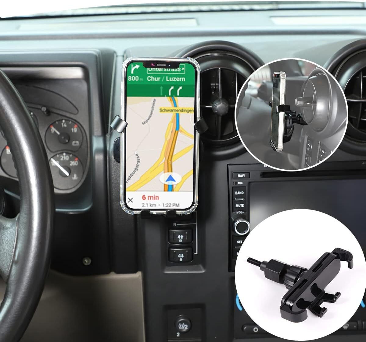 携帯電話ホルダーカーハンズフリークレードルHummer H2 2003 2007用車両フィット