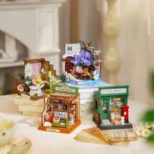 Rolife 4 Styles 3D Wooden DIY Mini Dollhouse Colors Home Decor Adults Teens Gift