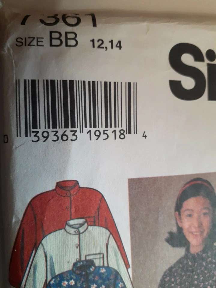 Simplicity 7361 Pants Vest Skirt Pants Shorts Sewing Pattern Girls 12 14 UC FF - Image 3 of 4