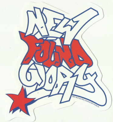 NEW FOUND GLORY sticker 14 - 2001 cat no S-1599 VINYL STICKER official merch OOP