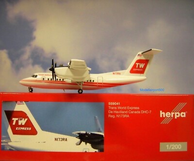 Herpa Wings 1:200 De Havilland Canada DHC-7 Trans World  559041 Modellairport500
