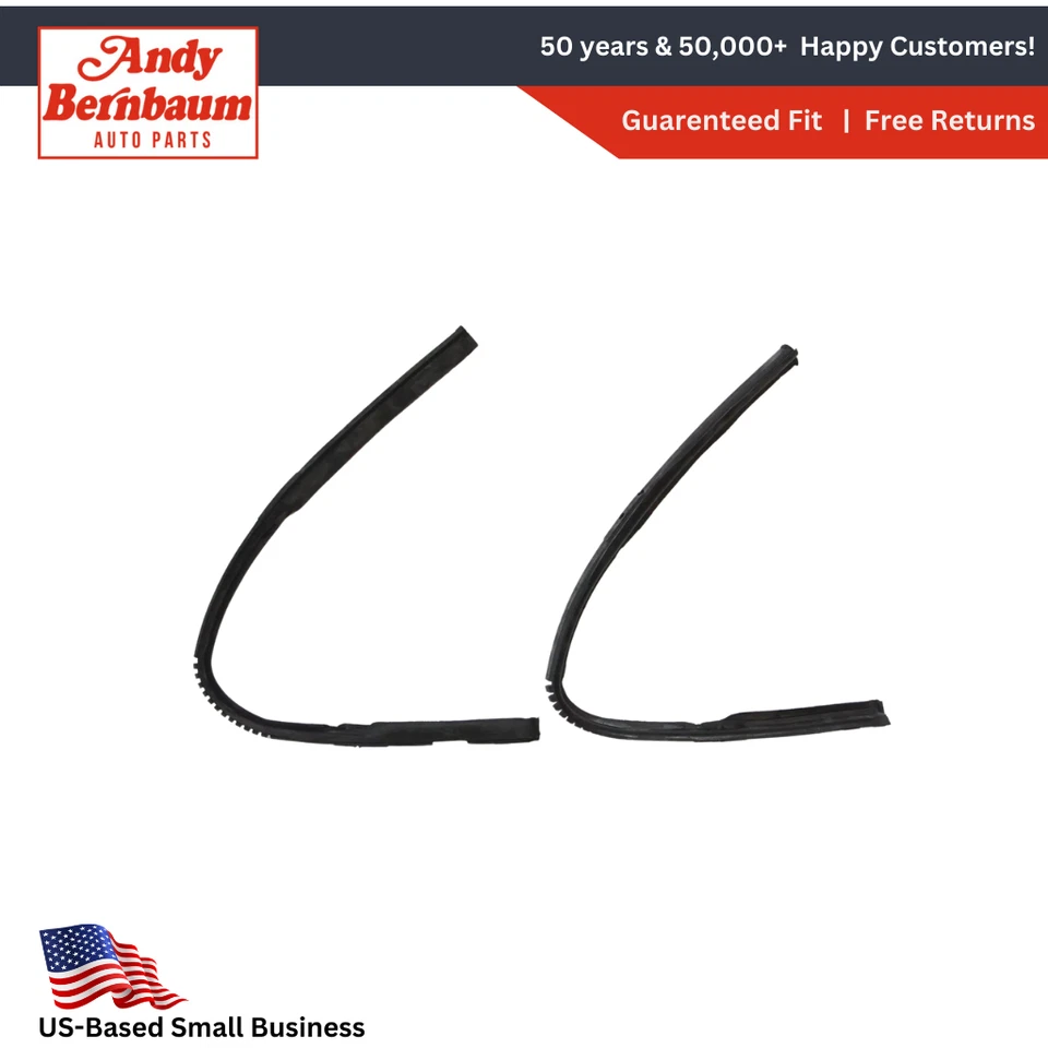 Par de sellos de goma para ventana de ventilación delantera Plymouth 1940-1948 Foto 4 de 4