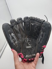 Mizuno Finch Girl's 11.5" LHT Fastpitch Softball Mitt GPP 1155F2 Black Pink Blue