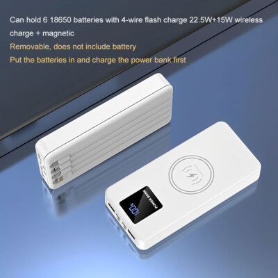 Power Bank Case DIY Kits 10W/22.5W Fast Charging Can Placed