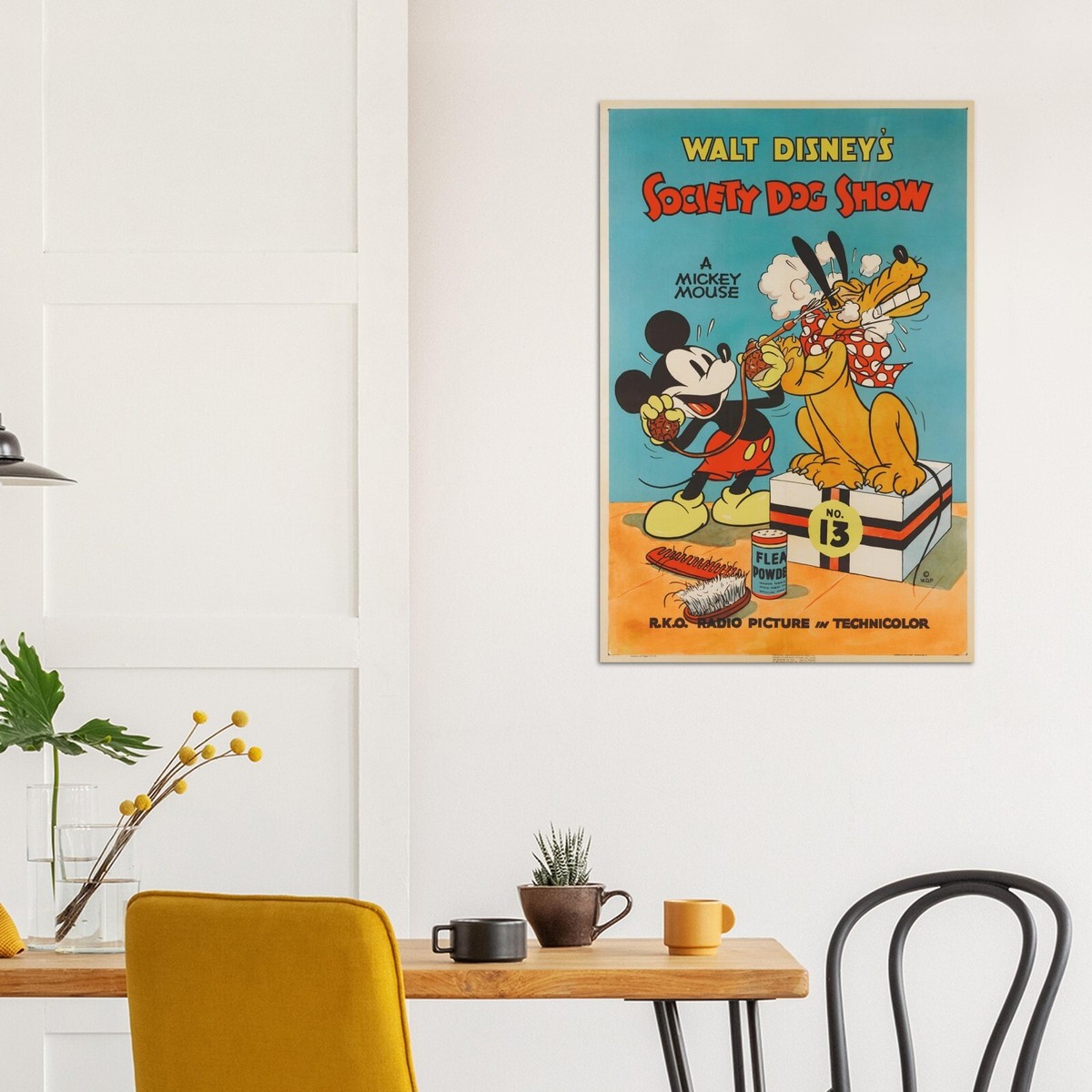 Disney Mickey Mouse Vintage Movie Poster, Society Dog Show 1939
