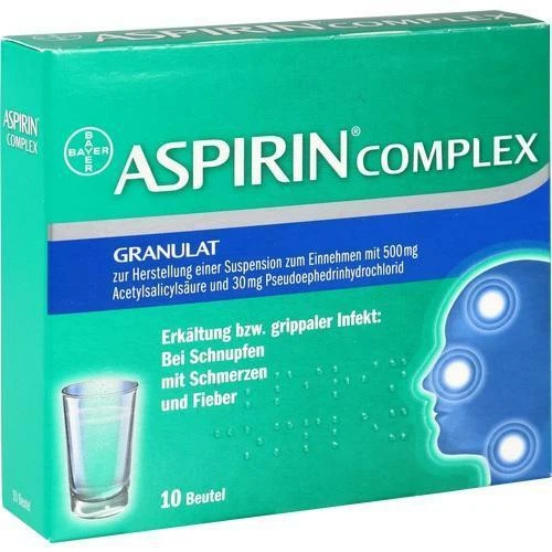 BAYER VITAL GMBH ASPIRIN COMPLEX Btl.m.Gran.z.Herst.e.Susp.z.Einn. 10 St PZN 3227112