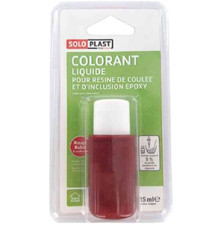 Soloplast Colorant Rouge Rubis Transparent Pour Résine Epoxy 15 ML - 156.446