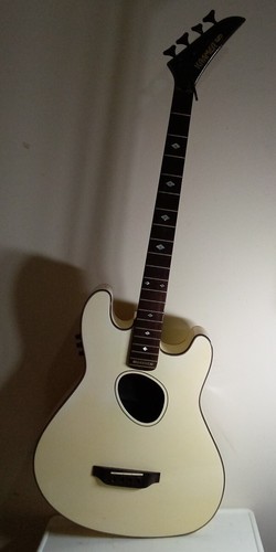 Vintage Kramer Ferrington FA-845 4 strings acoustic electric bass guitar