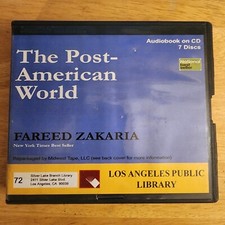 Fareed Zakaria, The Post-American World, "NYT Best Seller", AUDIO BOOK, 7 CDs