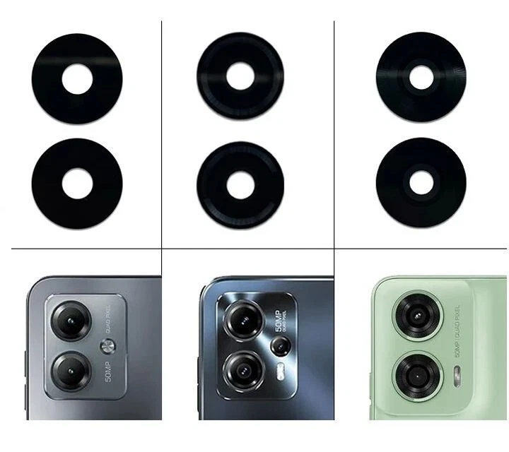 MOTOROLA Moto G82 / G84 5G / G85 / G100 / G200 5G - Kamera Linse mit Ring Glas Objektiv