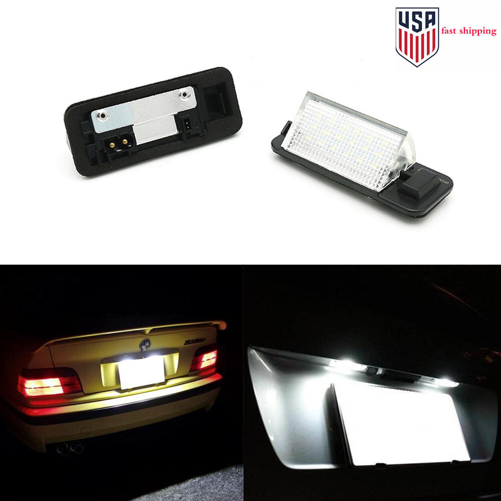 LED 18SMD Bulb Car License Plate Light Lamps For BMW E36 318i 320i eBay