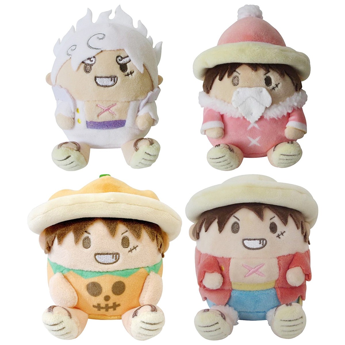 ONE PIECE Mugitama Pirates Luffy Plush Toy Gear 5 Christmas