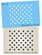 Flag Stencil Sm 50 1/2" Stars Proud American Old Glory USA Craft DIY Signs