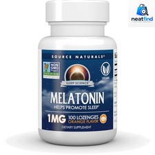 Sleep Science Melatonin 1mg Lozenges 100 Count Natural Sleep Aid