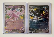Carte Holo Espeon EX 070/128 E UMBREON EX 092/128 30° Celebrazione NM