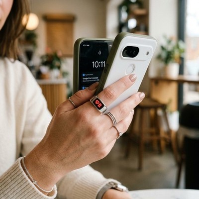 R11C Smart Ring Männer Frauen Display Bildschirm Geste Swipe Video Smartring