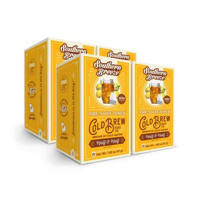 Southern Breeze Cold Brew Sweet Tea Zero Carbs Sugar Free 20 Bags Pack of 4