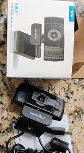  1080P HD Webcam w/ Microphone & Privacy Cover 
