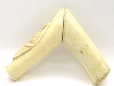VINTAGE ANTIQUE CARVED CANE HANDLE with CARVED FRUIT MOTIF