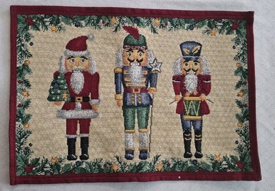 Lillian Vernon Christmas Nutcracker  Placemats, 4 Count , Holiday, Table-Setting