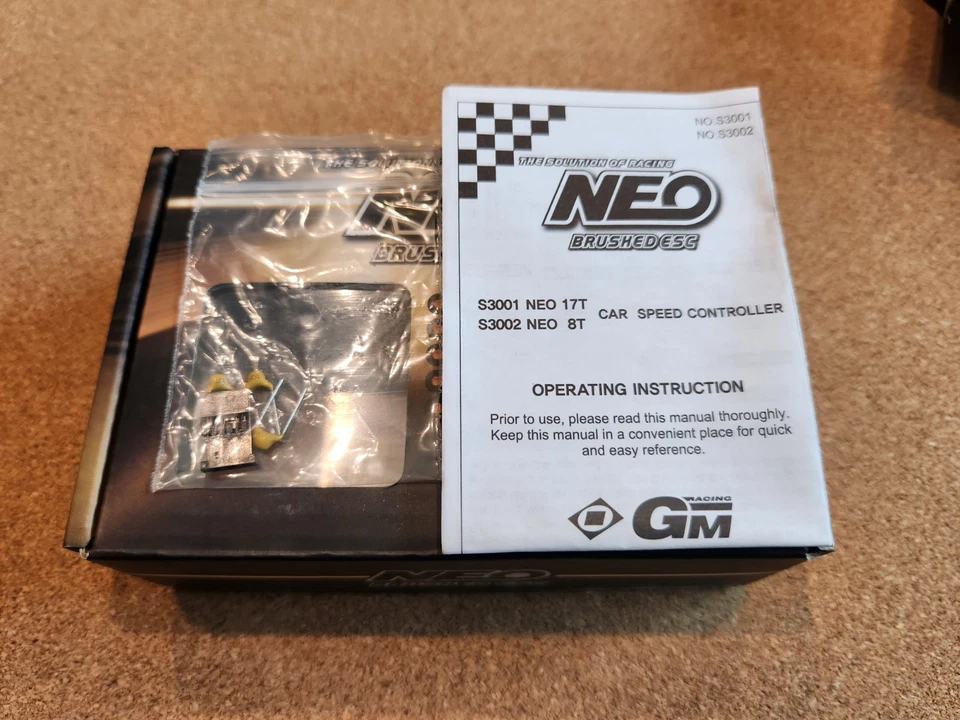 GM Racing RC Car Truck Boat Brushed Motor ESC Speed Controller 8T Turn NOS S3002 - Image 3 of 4