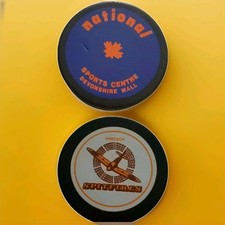 WINDSOR SPITFIRES NATIONAL SPORTS CENTRE VINTAGE PUCK VICEROY MFG. Made In 🇨🇦 