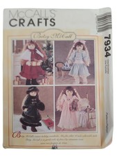 McCall  s Crafts Betsy McCall Doll  Clothes Patterns 7934 Vintage 90s Uncut