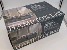 Hampton Bay Tabletop Gas Fire Pit – Faux Wood Finish – 10,000 BTU