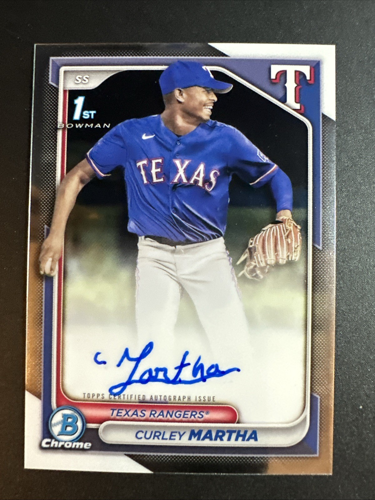 2024 Bowman Chrome Baseball Curley Martha Auto #CPA-CM Rangers