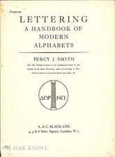 Percy J Smith / Prospectus for LETTERING A HANDBOOK OF MODERN ALPHABETS