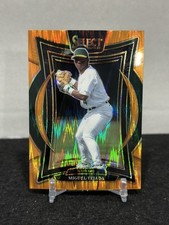 2025 Panini Select - Concourse Miguel Tejada #83 Orange Flash Prizm Athletics