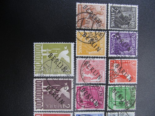 Berlin Nr. 1-20, schwarzes Aufdruck, Satz, gestempelt, Alt Signatur *LE2285 - Bild 3 von 10