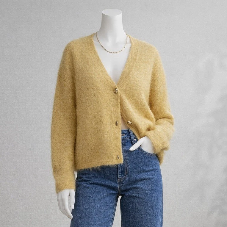 Mohair Cardigan Sweaters for Women for sale | eBay