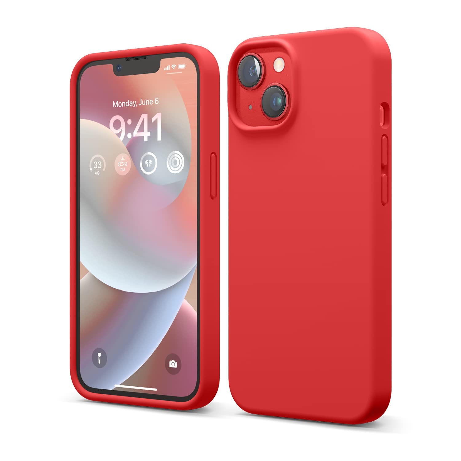 Coque silicone iPhone 14 souple et antichoc - Protection 6.1 pouces noir