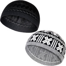 Muslim Hats - Keffiyeh Kufi Hats for Men  S Common Use and Islamic Gifts  Skull
