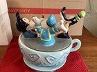Disney Teacup Ride Cookie Jar with Mickey Mouse, Donald Duck and Goofy. Rare. — photo 3