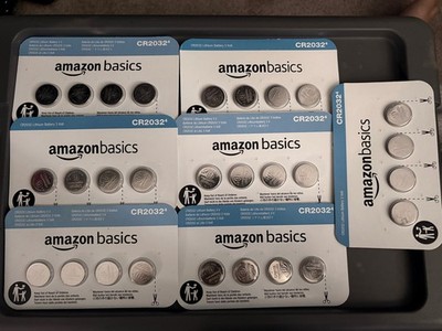 7X ~Amazon Basics CR2032 Lithium Batteries 4-Pack, Child-Proof, AirTag, Key Fob