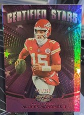 2025 Panini Certified Stars Patrick Mahomes II Mirror Purple /299 #CST-PMS