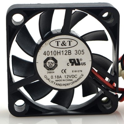 1pcs New T&T 4010H12B 12V 0.18A 3 wire speed fan #pq