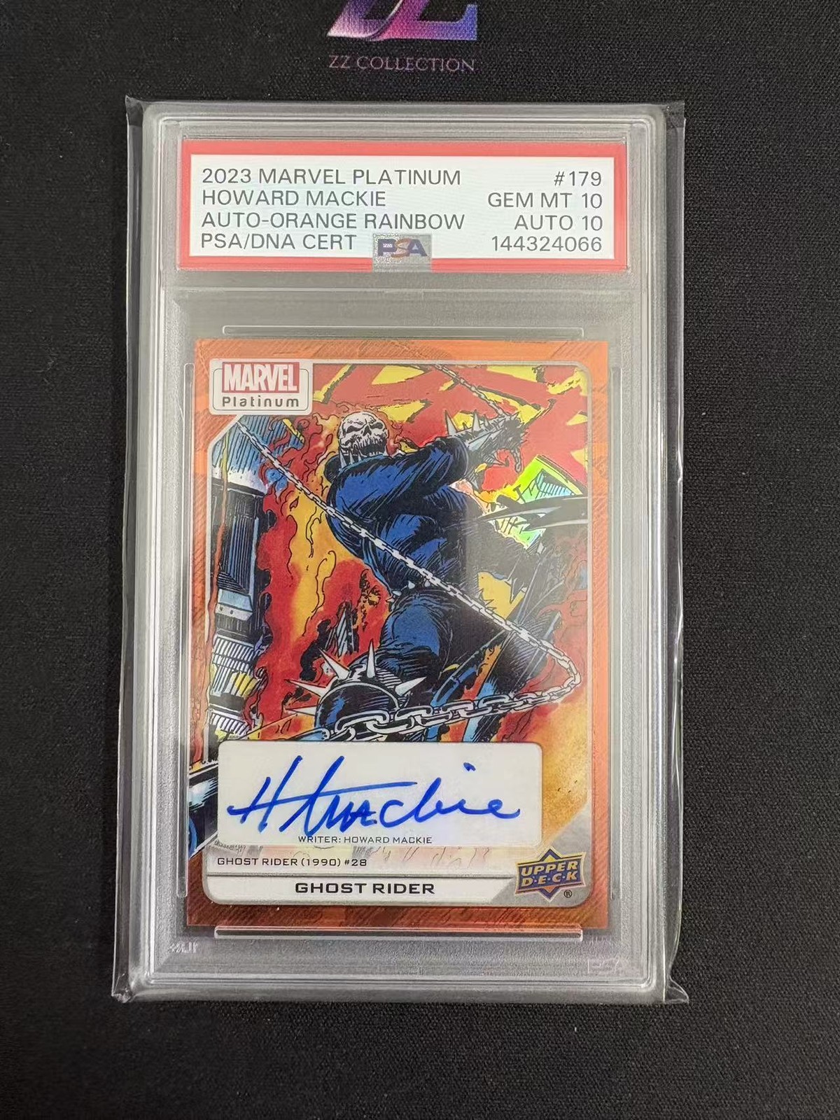 2023 Marvel Platinum Ghost Rider /25 Howard Mackie Auto Orange PSA10 Auto10 -XFU