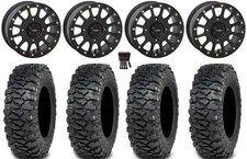 System 3 SB-5 15" Wheels Black 32" Savage XT Tires Can-Am Commander Maverick