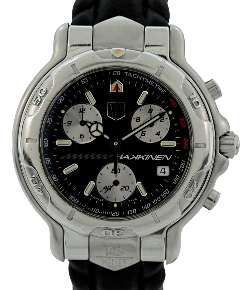 Tag Heuer 41mm Men's 6000 Series Limited Edition Hakkinen Leather