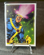 SkyBox 2024 Marvel Masterpieces '92 Platinum Cyclops #13 LEATHER Insert Card
