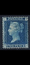 GB QV 1858 2d Blue Perforate.  Plate 8 Unmounted Mint. TI Lovely Stamp