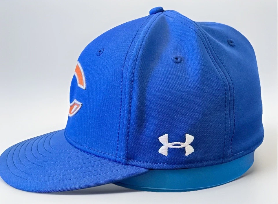 Gorra CHICAGO BEARS BAJO ARMADURA AJUSTE EN CAMPO GORRA PEQUEÑA AZUL NARANJA BORDADA Foto 4 de 4