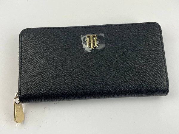 Tommy Hilfiger Damen Geldbeutel GeldböRse S AW0AWI2210 Bds Schwarz Os-image